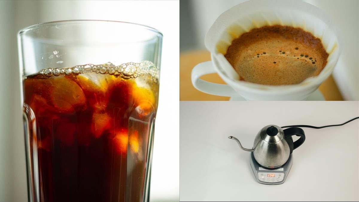 Upptäck glädjen med pour over-kaffe illustration