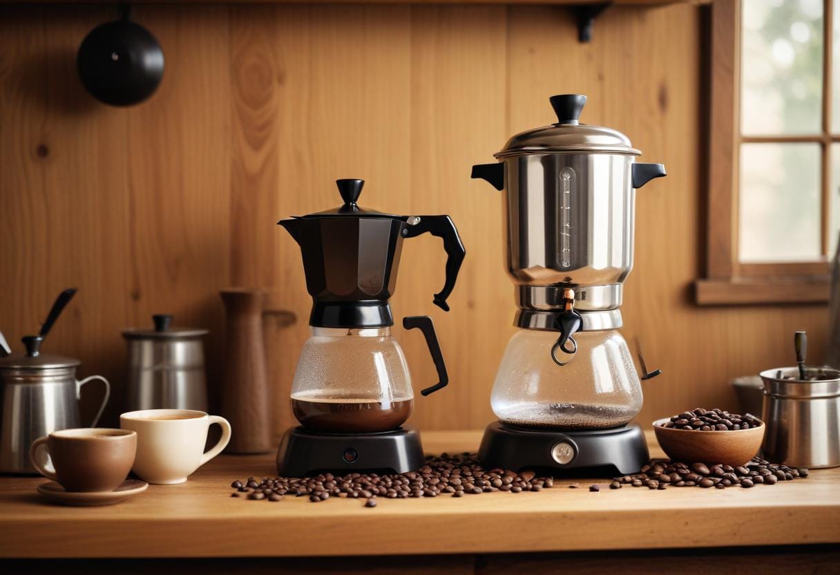 Så här gör du gott kaffe till perkulator hemma illustration