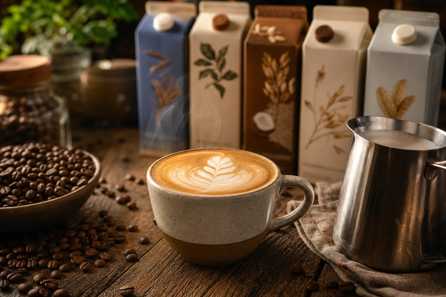 Upptäck varför barista mjölk räddar din morgonkaffe illustration