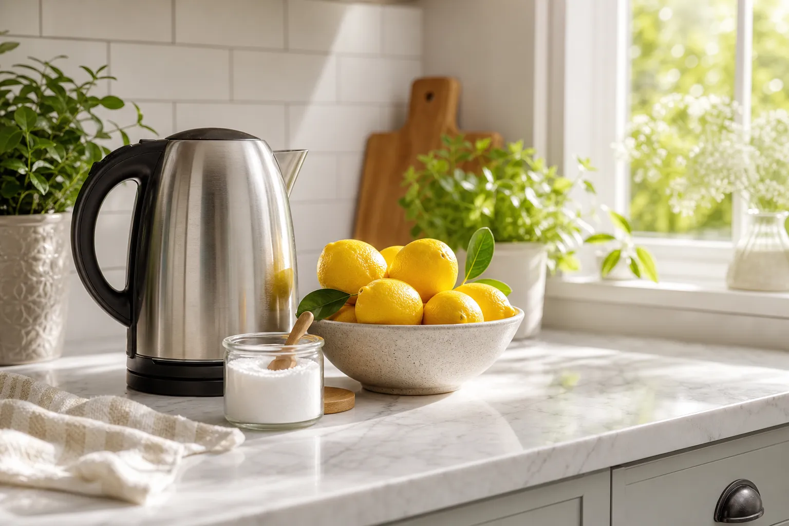 Så avkalkar du kaffebryggaren enkelt med citronsyra illustration