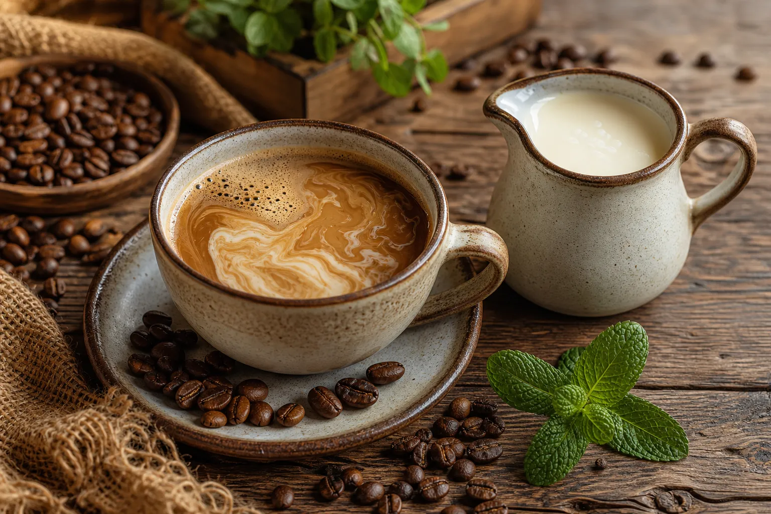 Så här räddar en skvätt grädde ditt kaffe illustration